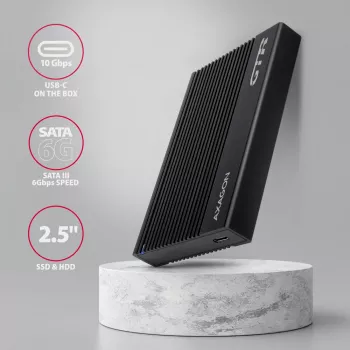 Obudowa HDD/SSD Axagon EE25-GTR USB-C 3.2 Gen 2 Czarny 2,5 cala