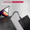 Axagon EE35-GTR USB-C 5Gbps - SATA 6G, 3.5 RIBBED box BLACK - USB Typ C HDD enclosure 3.5 inch