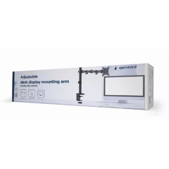 Zacisk do monitora GEMBIRD MA-D1-01 do ekranów 17–32 cali, VESA 75×75–100×100, do 9 kg, czarny