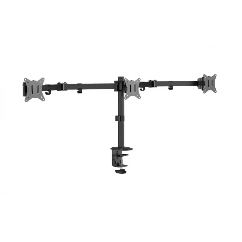 Gembird MA-D3-01 regulowany uchwyt biurkowy na 3 monitory, 17–27 cali, do 7 kg