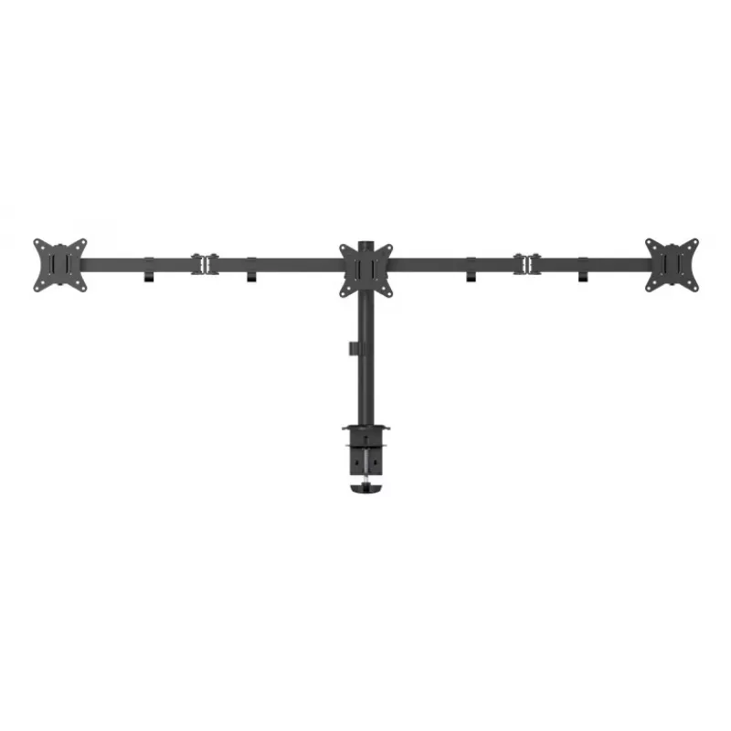 Gembird MA-D3-01 regulowany uchwyt biurkowy na 3 monitory, 17–27 cali, do 7 kg