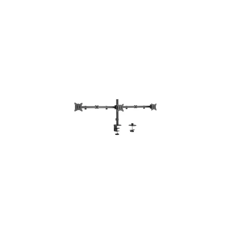 Gembird MA-D3-01 regulowany uchwyt biurkowy na 3 monitory, 17–27 cali, do 7 kg