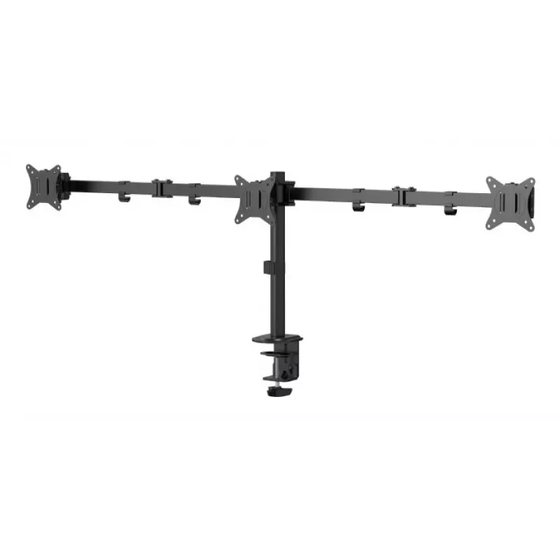 Gembird MA-D3-01 regulowany uchwyt biurkowy na 3 monitory, 17–27 cali, do 7 kg