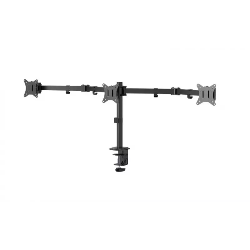 Gembird MA-D3-01 regulowany uchwyt biurkowy na 3 monitory, 17–27 cali, do 7 kg