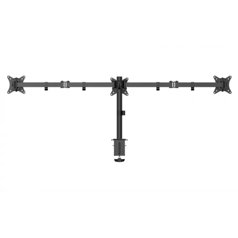 Gembird MA-D3-01 regulowany uchwyt biurkowy na 3 monitory, 17–27 cali, do 7 kg