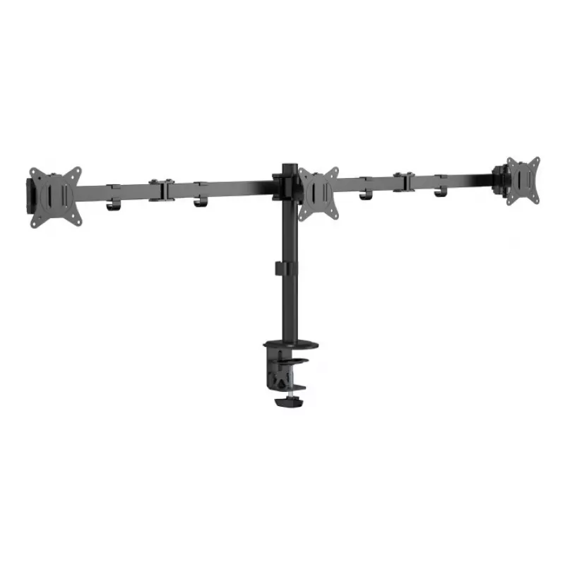 Gembird MA-D3-01 regulowany uchwyt biurkowy na 3 monitory, 17–27 cali, do 7 kg