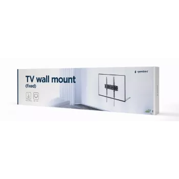 TV mount Gembird WM-55F-02 Czarny, for 32–55 inch screens, max load 40 kg, VESA 200x200–400x400, cienki 2.5 cm