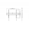 Uchwyt do telewizora Gembird WM-70F-01, czarny, do telewizorów 37–70 cali, 40 kg, VESA 200x200–600x400, 2,5 cm, cienki