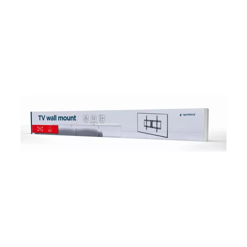Uchwyt TV Gembird WM-80F-01 2,03 m 70 kg czarny