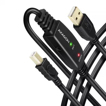 Axagon ADR-215B USB 2.0 A-M -> B-M aktywny kabel połączeniowy/wzmacniający 15 m