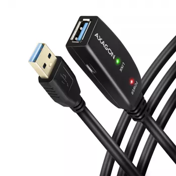 Axagon ADR-310 USB 3.2 Gen 1 A-M -> A-F aktywny kabel przedłużający/repeater 10m