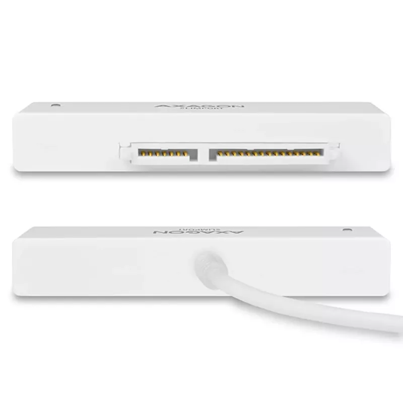 Axagon ADSA-1S USB 2.0 - 2.5 inch HDD SATA, obudowa HDD/SSD, 2.5 inch, Serial ATA, Serial ATA II, Serial ATA III, 0.48 Gbit/s, łączność USB, Biały