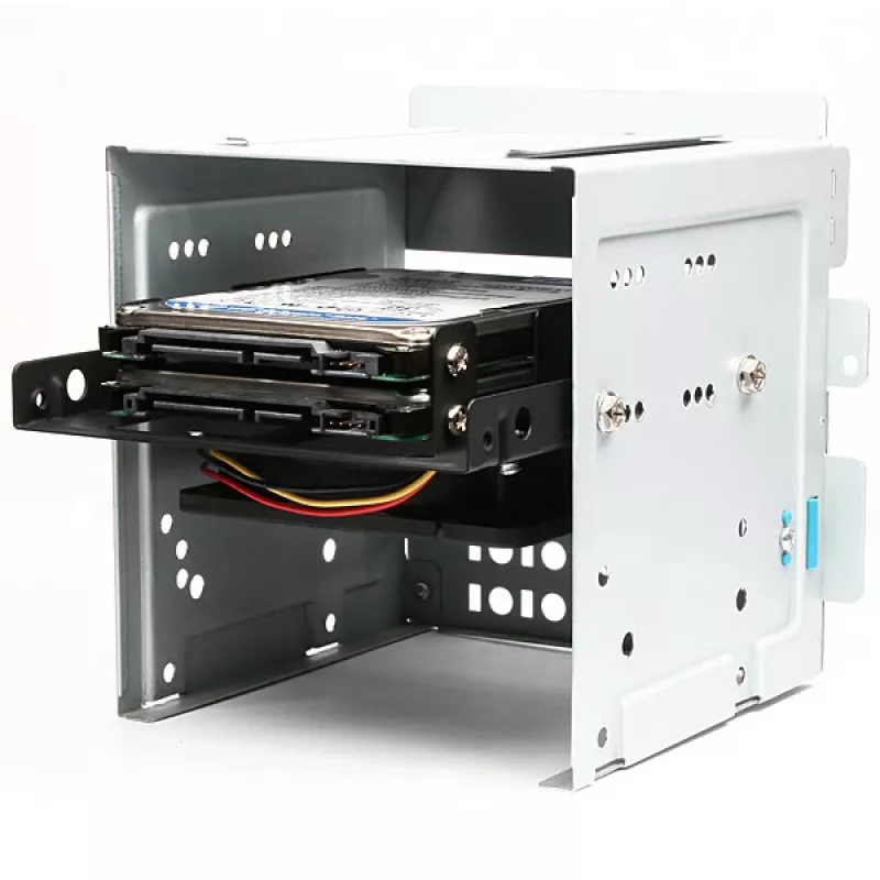 Uchwyt Axagon RHD-225 METAL na 2 dyski HDD/SSD 2,5 cala do zatoki 3,5 cala, uchwyt na wentylator