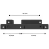 Uchwyt Axagon RHD-225 METAL na 2 dyski HDD/SSD 2,5 cala do zatoki 3,5 cala, uchwyt na wentylator