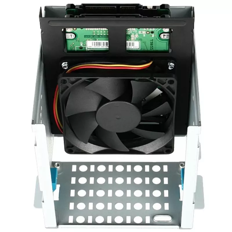 Uchwyt Axagon RHD-225 METAL na 2 dyski HDD/SSD 2,5 cala do zatoki 3,5 cala, uchwyt na wentylator