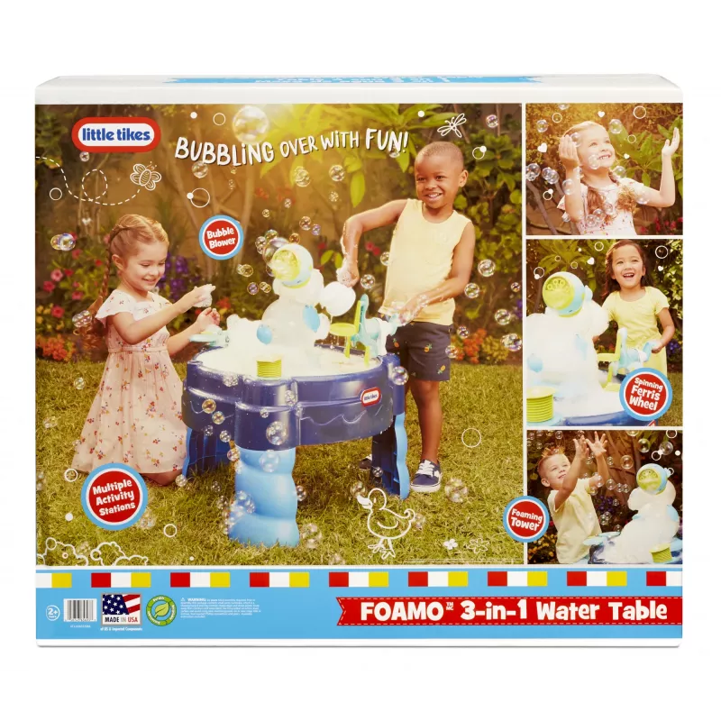 Little Tikes FOAMO 3-w-1 stół wodny, Stół wodny, 2 lata, Wielokolorowy