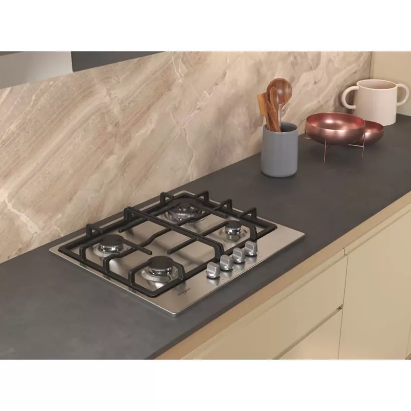 Whirlpool TGML 661 IX R Stal nierdzewna Wbudowana 58 cm Gaz 4 strefy