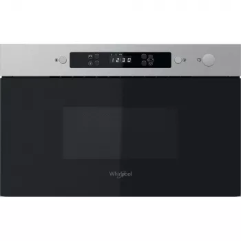 Mikrofalówka do zabudowy WHIRLPOOL MBNA900X — 750 W, 22 l, stal nierdzewna, sterowanie przyciskowe, bez grilla