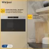 Mikrofalówka do zabudowy WHIRLPOOL MBNA900X — 750 W, 22 l, stal nierdzewna, sterowanie przyciskowe, bez grilla
