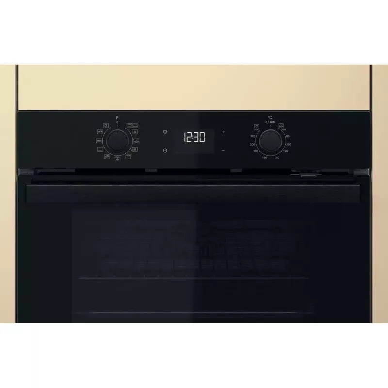 Piekarnik elektryczny do zabudowy WHIRLPOOL OMR58HU1B — 71 L, A+, czyszczenie hydrolityczne, termoobieg, grill, prowadnice teleskopowe