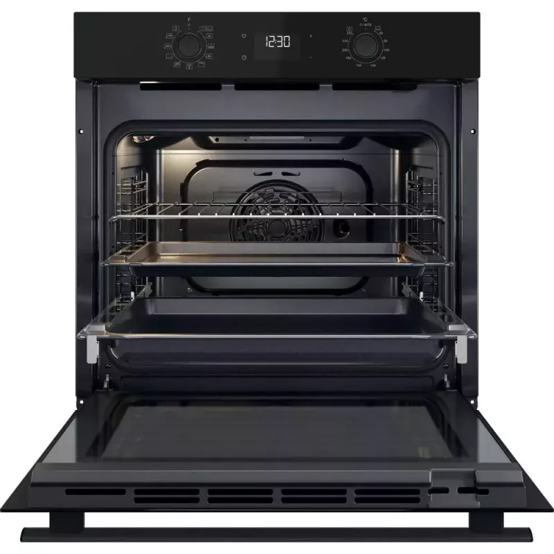 Piekarnik elektryczny do zabudowy WHIRLPOOL OMR58HU1B — 71 L, A+, czyszczenie hydrolityczne, termoobieg, grill, prowadnice teleskopowe