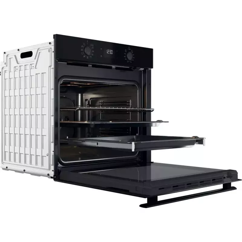 Piekarnik elektryczny do zabudowy WHIRLPOOL OMR58HU1B — 71 L, A+, czyszczenie hydrolityczne, termoobieg, grill, prowadnice teleskopowe