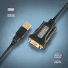 Axagon ADS-1PQN USB-A 2.0 - szeregowy adapter kablowya RS-232 DB9-M FTDI