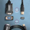 Axagon ADS-1PQN USB-A 2.0 - szeregowy adapter kablowya RS-232 DB9-M FTDI