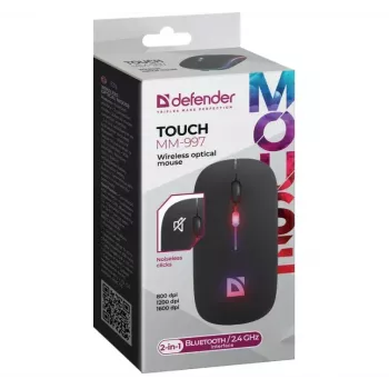 Mysz bezprzewodowa DEFENDER TOUCH MM-997 interfejs