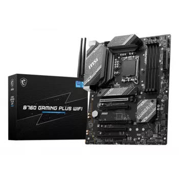 Płyta główna MSI B760 GAMING PLUS WIFI — Intel B760, LGA 1700, ATX, DDR5, 4 DIMM, Wi‑Fi 6E, 2.5Gb LAN