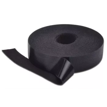 DIGITUS Taśma Velcro, szerokość 20 mm do okablowania strukturalnego, rolka 10 m, kolor czarny
