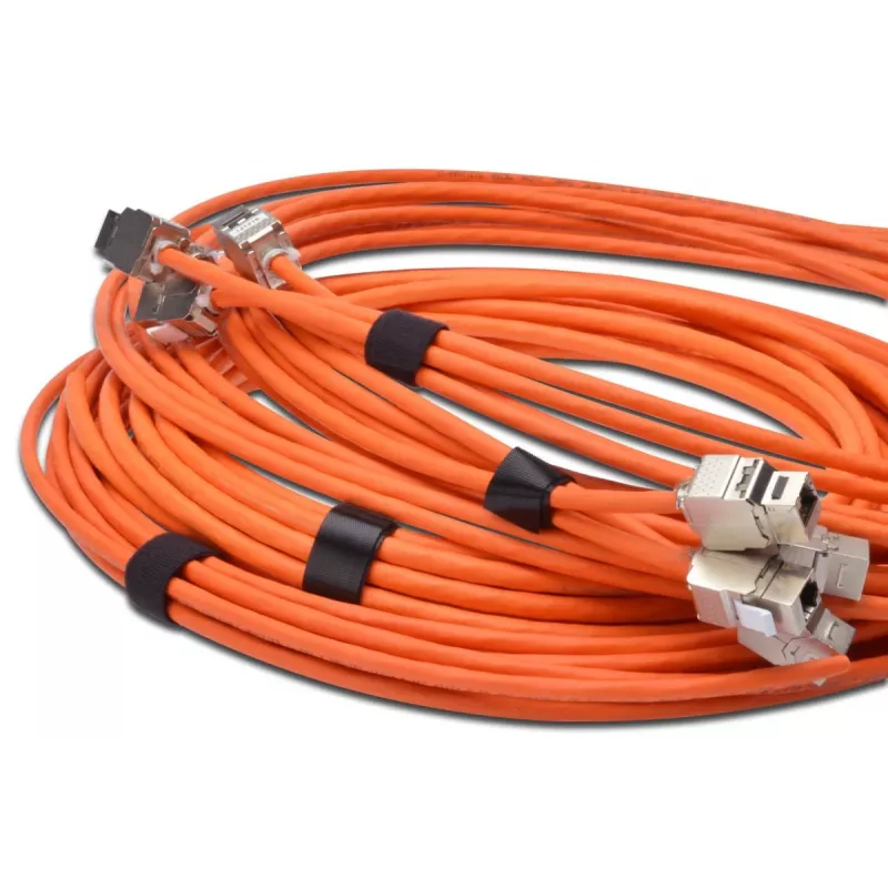 DIGITUS Taśma Velcro, szerokość 20 mm do okablowania strukturalnego, rolka 10 m, kolor czarny