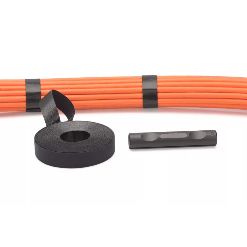 DIGITUS Taśma Velcro, szerokość 20 mm do okablowania strukturalnego, rolka 10 m, kolor czarny