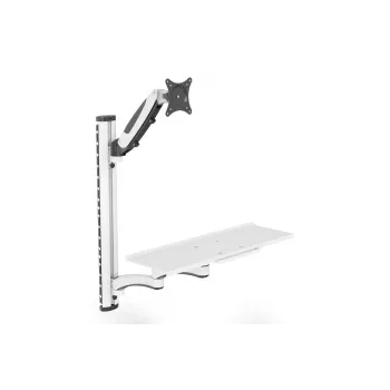 DIGITUS Workstation (Monitor. klawiatura. mysz) Wall Mount 32in. 8kg. VESA 75x75/100x100. biały/Czarny