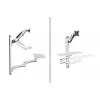 DIGITUS Workstation (Monitor. klawiatura. mysz) Wall Mount 32in. 8kg. VESA 75x75/100x100. biały/Czarny