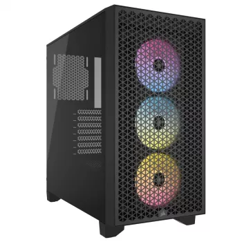 CORSAIR Mid-tower Pc Case - 3000d RGB Airflow - Czarny
