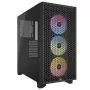 CORSAIR Mid-tower Pc Case - 3000d RGB Airflow - Czarny