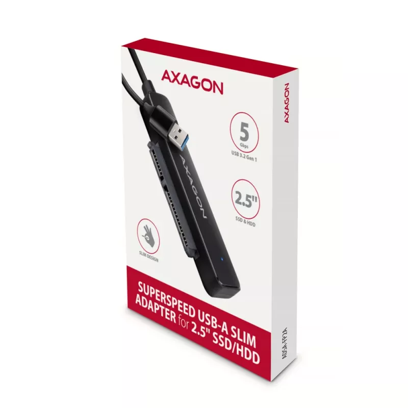 Karta interfejsowa Axagon ADSA-FP2A USB 3.2 Gen 1 SATA Męski Czarny