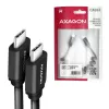 Kabel USB Axagon BUCM-CM20TB 1,1m PD 60W 3A Czarny