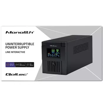 Zasilacz awaryjny UPS Qoltec 53771 2 kVA 1200 W 2 gniazda AC