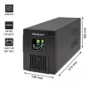 Zasilacz awaryjny UPS Qoltec 53771 2 kVA 1200 W 2 gniazda AC