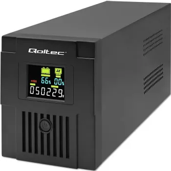 Zasilacz awaryjny UPS Qoltec 53771 2 kVA 1200 W 2 gniazda AC