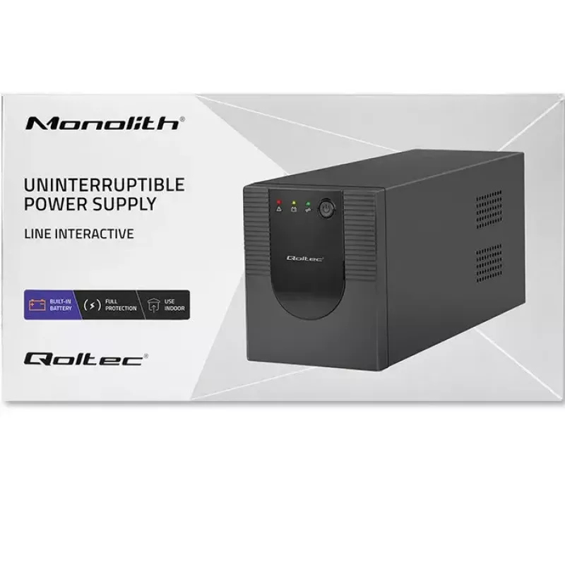 Qoltec 53777 UPS Line-Interactive 2 kVA 1200 W 4 gniazda AC