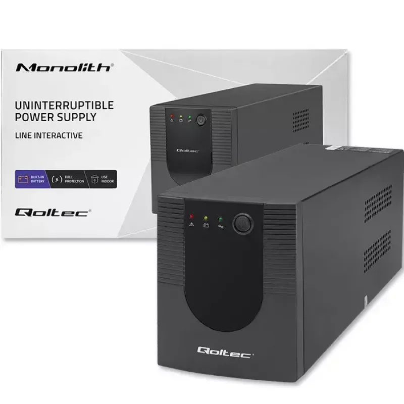 Qoltec 53777 UPS Line-Interactive 2 kVA 1200 W 4 gniazda AC