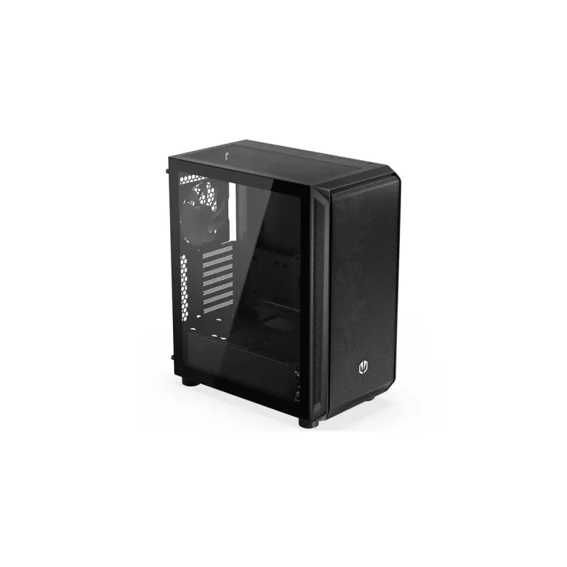 Obudowa PC ENDORFY Arx 500 ARGB ATX Czarna — hartowane szkło, ARGB, ATX, max GPU 350 mm, wysokość chłodzenia CPU 179 mm, 7 slotów rozszerzeń