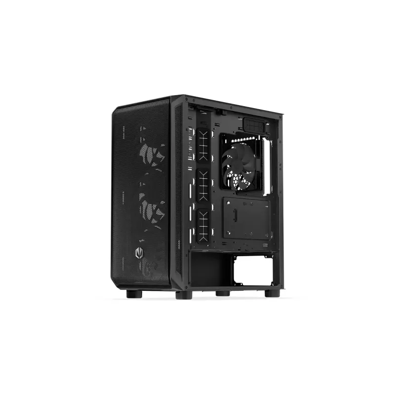 Obudowa PC ENDORFY Arx 500 ARGB ATX Czarna — hartowane szkło, ARGB, ATX, max GPU 350 mm, wysokość chłodzenia CPU 179 mm, 7 slotów rozszerzeń