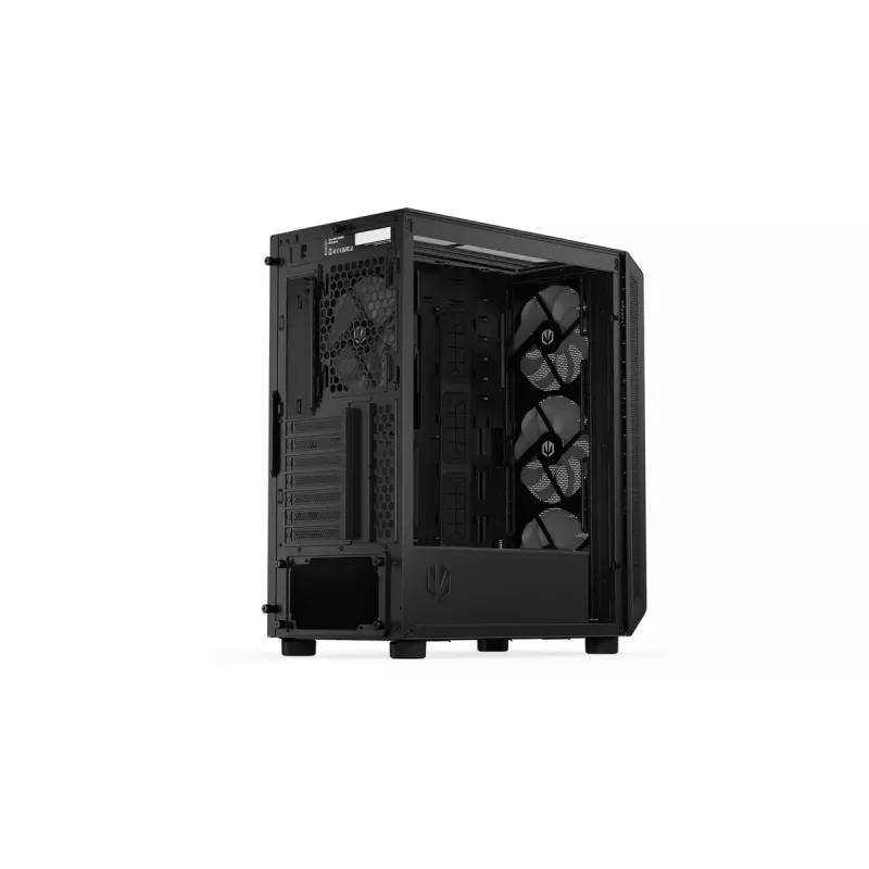 Obudowa PC ENDORFY Arx 500 ARGB ATX Czarna — hartowane szkło, ARGB, ATX, max GPU 350 mm, wysokość chłodzenia CPU 179 mm, 7 slotów rozszerzeń