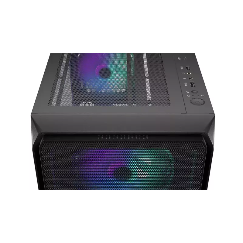Obudowa PC ENDORFY Arx 500 ARGB ATX Czarna — hartowane szkło, ARGB, ATX, max GPU 350 mm, wysokość chłodzenia CPU 179 mm, 7 slotów rozszerzeń