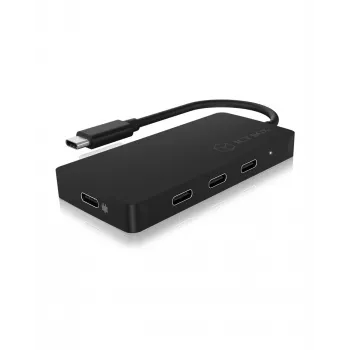 ICY BOX IB-HUB1429-CPD USB 3.2 Gen 2 (3.1 Gen 2) Type-C 10000 Mbit/s Czarny