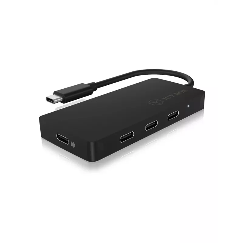 ICY BOX IB-HUB1429-CPD USB 3.2 Gen 2 (3.1 Gen 2) Type-C 10000 Mbit/s Czarny